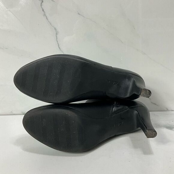 CLARKS Black Heel Ankle Boots - Picture 6 of 7